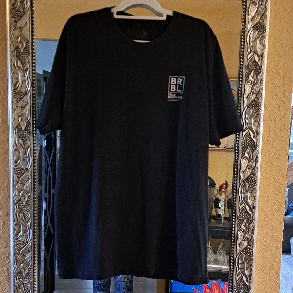 BRBL 2XL Men's Black Short Sleeve Tee